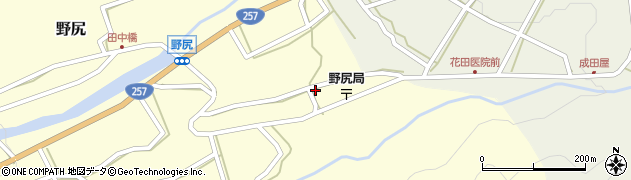 岐阜県下呂市野尻220周辺の地図