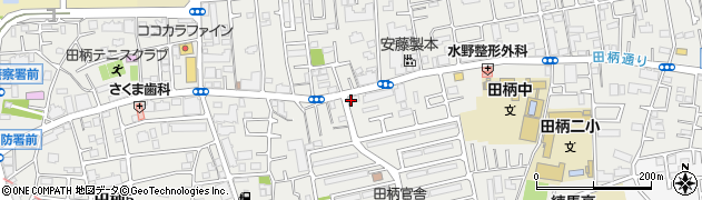 青い鳥クリーニング　田柄店周辺の地図