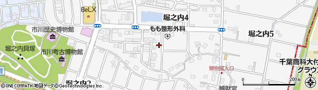 千葉県市川市堀之内周辺の地図