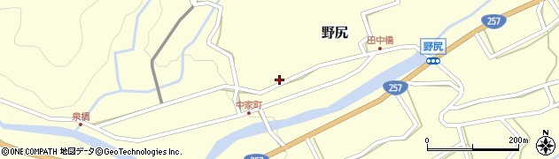 岐阜県下呂市野尻1395周辺の地図