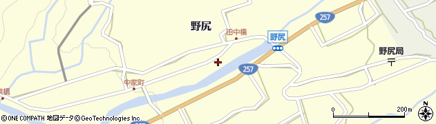 岐阜県下呂市野尻1098周辺の地図