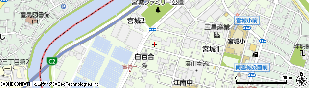 東京都足立区宮城1丁目17-8周辺の地図