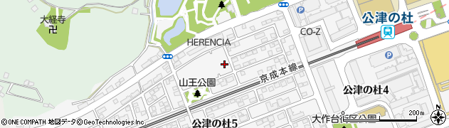 千葉県成田市公津の杜6丁目周辺の地図