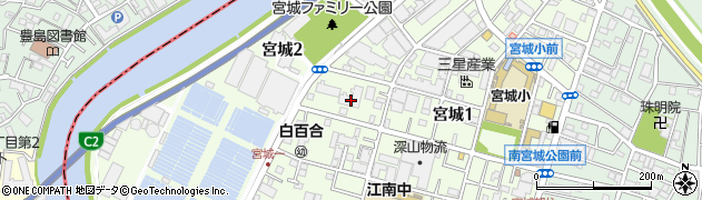 東京都足立区宮城1丁目17-19周辺の地図