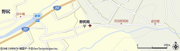 岐阜県下呂市野尻213周辺の地図
