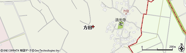 千葉県多古町（香取郡）方田周辺の地図