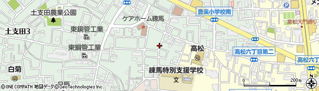 東京都練馬区土支田2丁目2周辺の地図