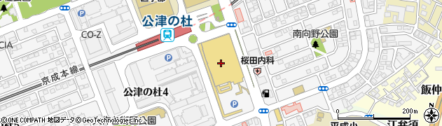 ダイソー成田ユアエルム店周辺の地図