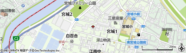 東京都足立区宮城1丁目17-24周辺の地図