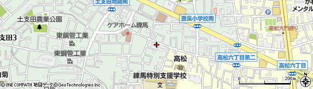 東京都練馬区土支田2丁目2-23周辺の地図