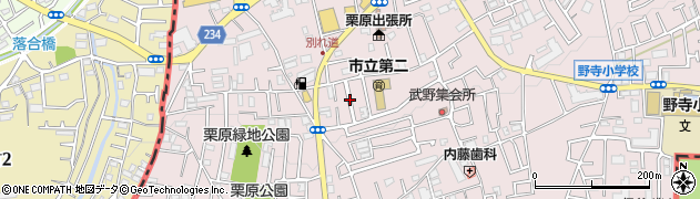 埼玉県新座市栗原周辺の地図