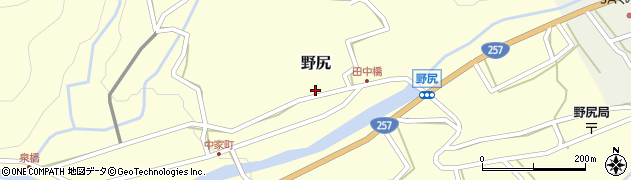 岐阜県下呂市野尻1378周辺の地図