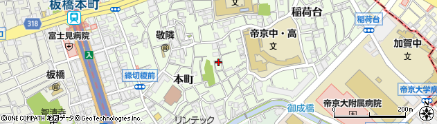 東京都板橋区本町周辺の地図