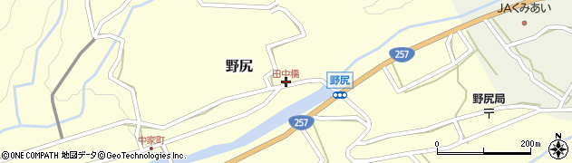 田中橋周辺の地図