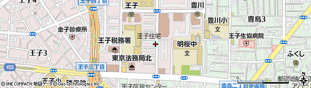 東京都北区王子6丁目2周辺の地図