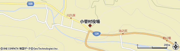 山梨県小菅村（北都留郡）周辺の地図