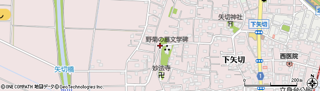 千葉県松戸市下矢切376周辺の地図