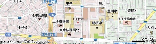 東京都北区王子6丁目2-4周辺の地図