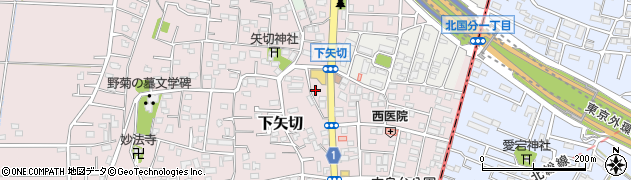 千葉県松戸市下矢切77周辺の地図