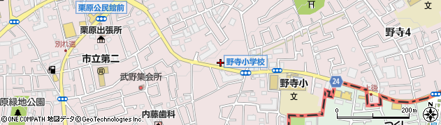 練馬所沢線周辺の地図
