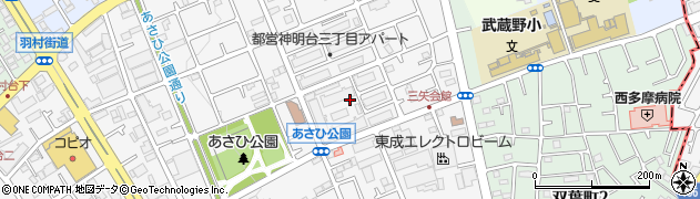 羽村市　武蔵野第二学童クラブ周辺の地図