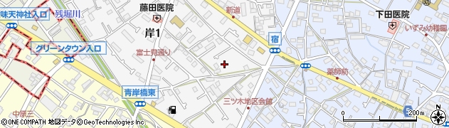 東京都武蔵村山市岸1丁目周辺の地図