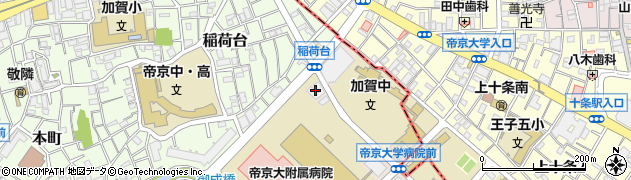 財務省板橋宿舎周辺の地図