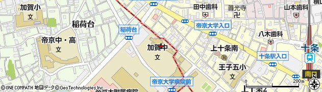 板橋区立加賀中学校周辺の地図