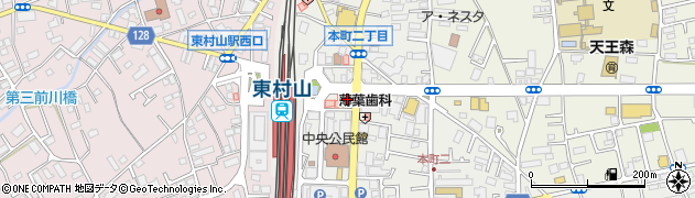 松屋 東村山店周辺の地図