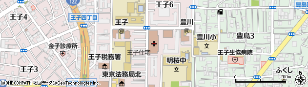 東京都北区王子6丁目2-28周辺の地図