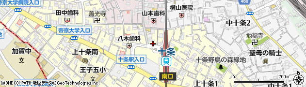 ローソン十条駅西口店周辺の地図