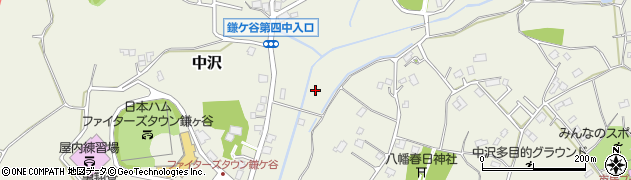千葉県鎌ケ谷市中沢周辺の地図
