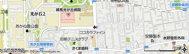 田柄第三小学校前周辺の地図