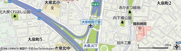 大泉町４周辺の地図