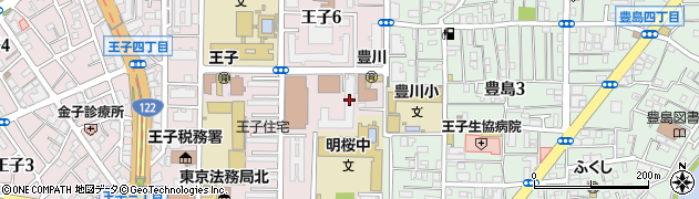 東京都北区王子6丁目2-33周辺の地図