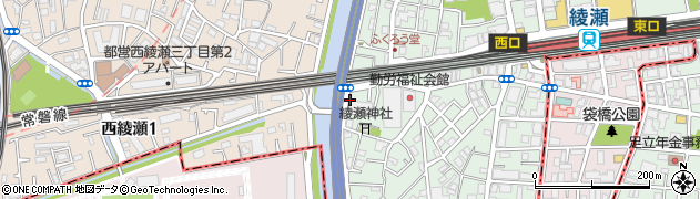 東京都足立区綾瀬1丁目35周辺の地図