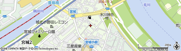東京都足立区宮城1丁目33-10周辺の地図