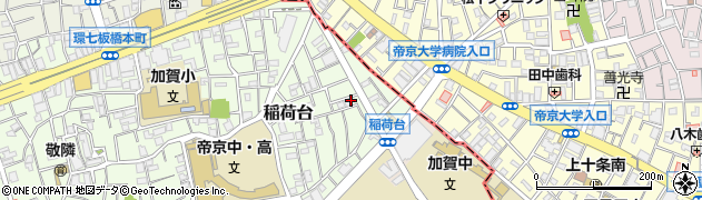 東京都板橋区稲荷台6周辺の地図