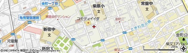 京成バス金町営業所周辺の地図