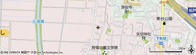 千葉県松戸市下矢切551周辺の地図