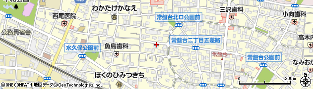 東京都板橋区常盤台周辺の地図