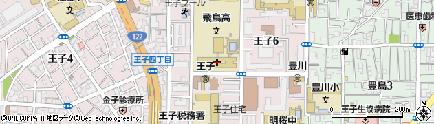 東京都立飛鳥高等学校周辺の地図
