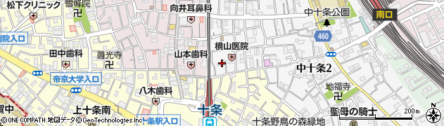東京都北区中十条2丁目22周辺の地図