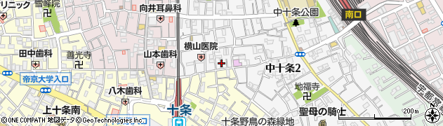 東京都北区中十条2丁目18-2周辺の地図