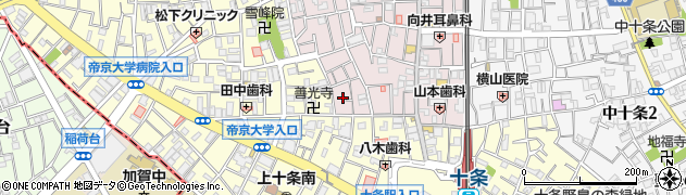 東京都北区十条仲原1丁目11周辺の地図