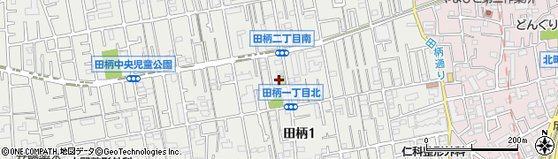 まいばすけっと田柄１丁目店周辺の地図