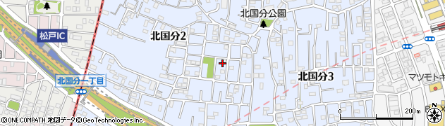 千葉県市川市北国分周辺の地図