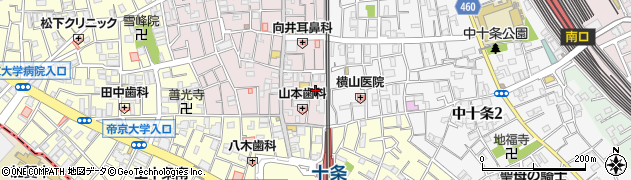 東京都北区十条仲原1丁目1-7周辺の地図