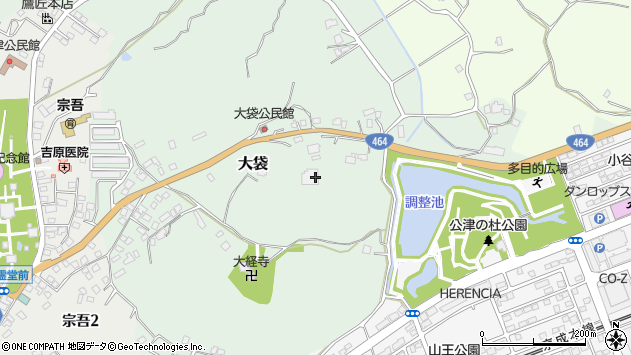 〒286-0043 千葉県成田市大袋の地図
