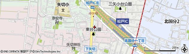 千葉県松戸市中矢切565周辺の地図
